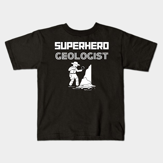 Superhero Geologist Kids T-Shirt by MyUniqueTee